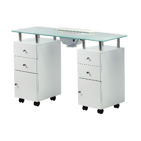 Table Manuc-Aspi VETRIX-PLUS Blanche 128X75X41cm