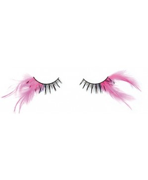 Faux Cils Crazy Plume Noir+Fushia  X2 Aveccolle