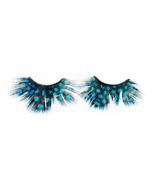 Faux Cils Crazy Plume Noir Poid Bleu X2 Aveccol