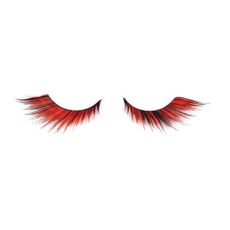 Faux Cils Crazy Plume Flamme Rouge X2 Aveccolle