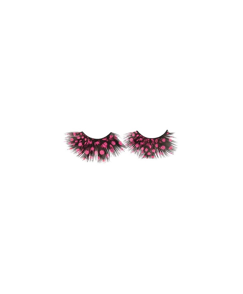 Faux Cils Crazy Plume Noir Poid Fushiax2Aveccol