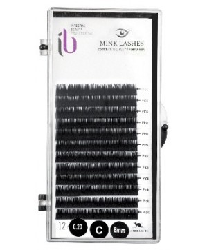Extens.Mono.Fx-Cil-C Soie T-12Mm D-0.20 Plaq