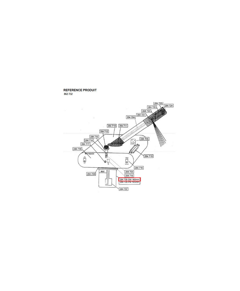 PDESTENANCY VAPOZIN BOL D'EAU GM H160