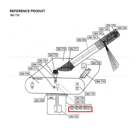 PDESTENANCY VAPOZIN BOL D'EAU PM H105