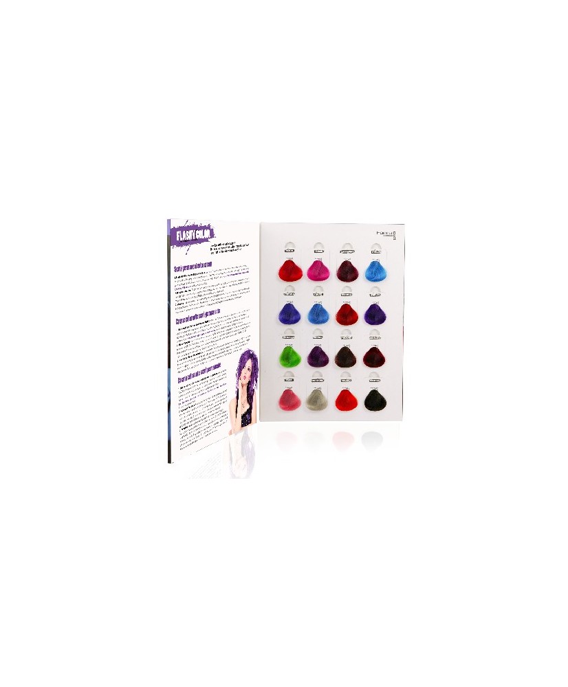 Nuancier Flashy Color, 16 Nuances avec Mèchettes