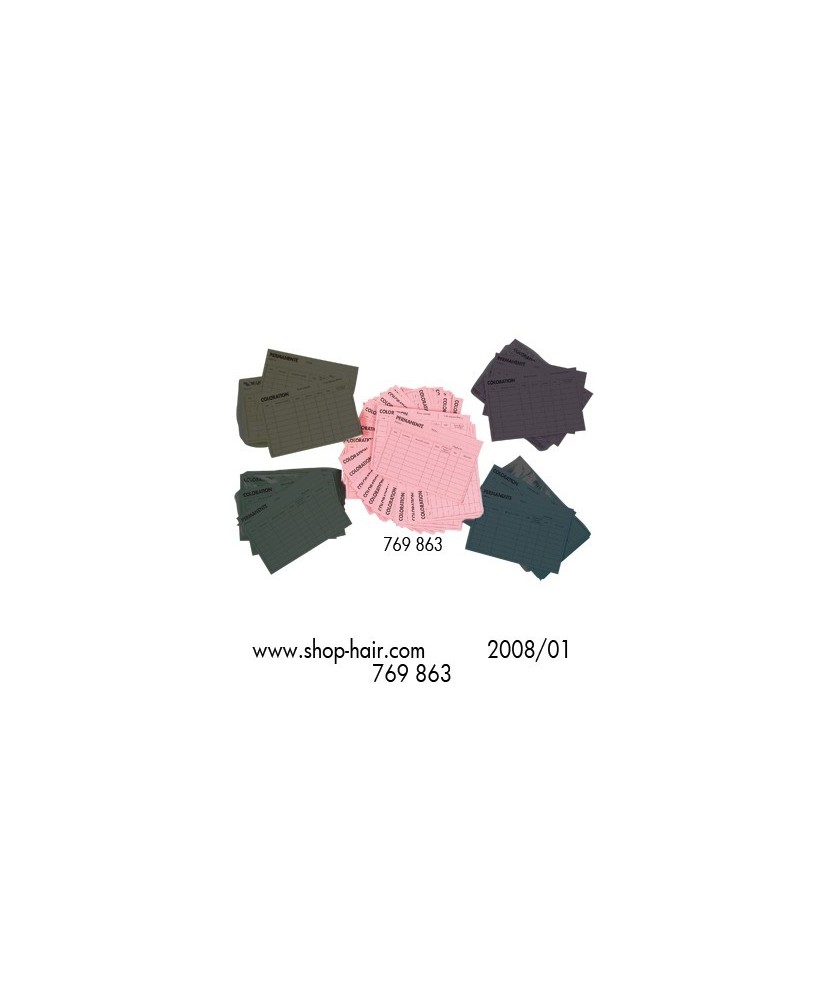 Fiche Color/Perm X100 150X105Mm Rose