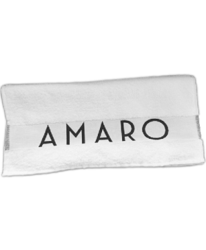 Serviette blanche AMARO coton 30x90cm 300-gr-m2