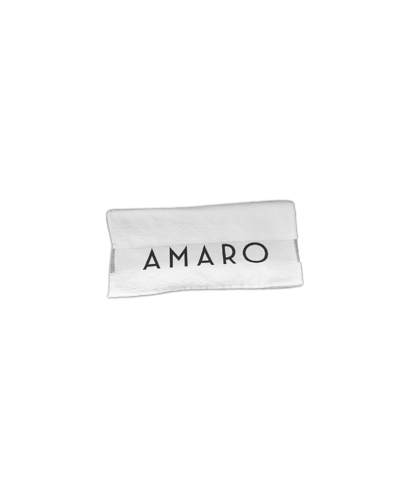 Serviette blanche AMARO coton 30x90cm 300-gr-m2