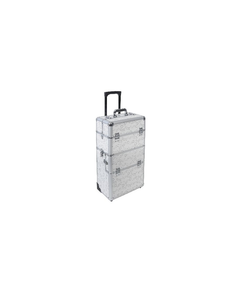 Valise ROLLY Blanche SILFLOWER 37x23x70 cms