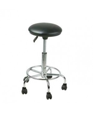 Tabouret de Coupe Cardif Noir avec roulette