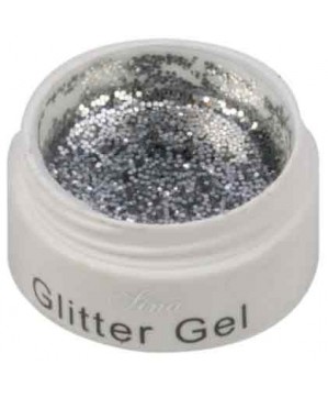 Gel Faux Ongles Paillettes Argentées (8ml) - SINA