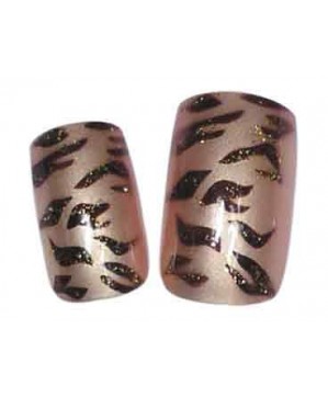 Faux Ongles X24 Tigre Brun - SINA