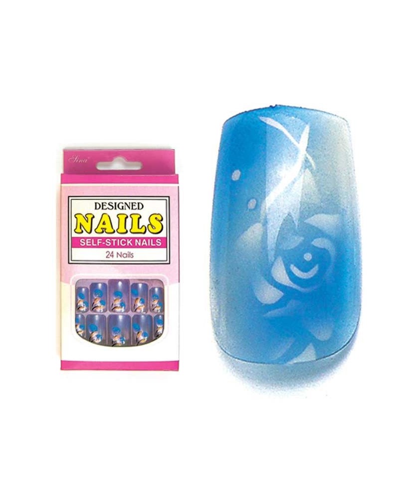 Faux Ongles X24 Orkis Bleu Azur - SINA