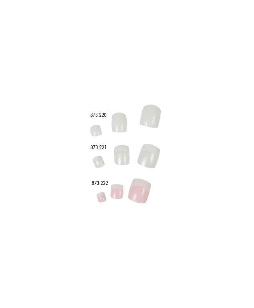 Faux Ongles x40 Pied Natur +Col+Bg - SINA