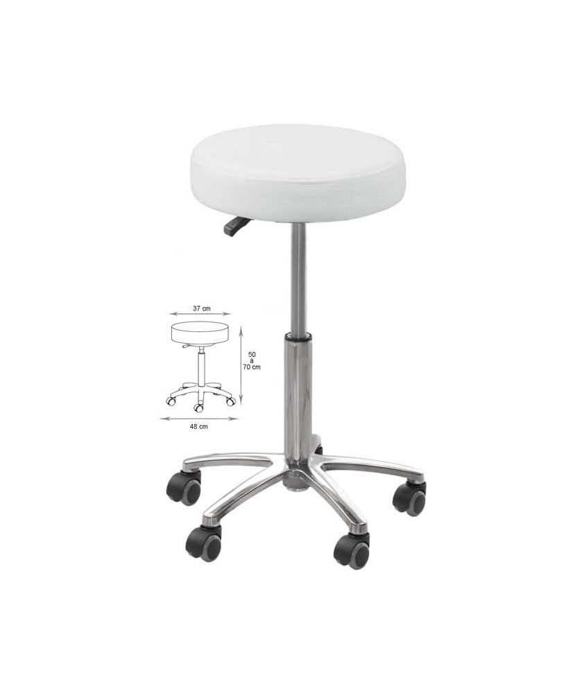 Tabouret de Coupe Santiag-2 Blanc