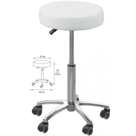 Tabouret de Coupe Santiag-2 Blanc