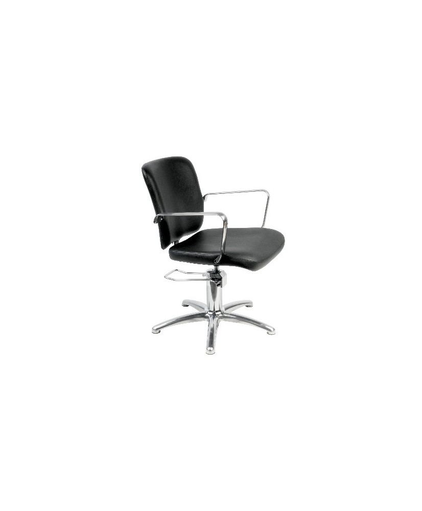 Fauteuil coiffure GRENADA NOIR avec pompe