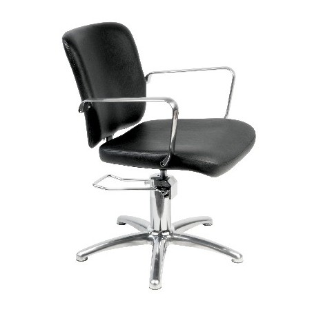 Fauteuil coiffure GRENADA NOIR avec pompe