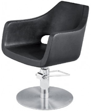 Fauteuil coiffure ALAMBRA Mous-NOIR avec pompe