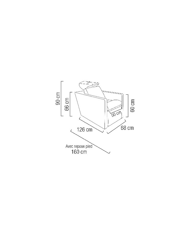 FautyBac STEVY super confort repose pied inclinabl