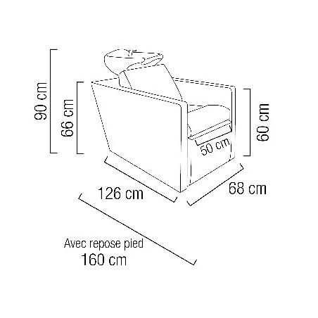 FautyBac STEVY super confort repose pied inclinabl