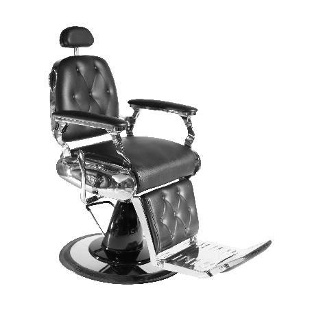 Fauteuil barber TRIUMPH-2 noir chromé