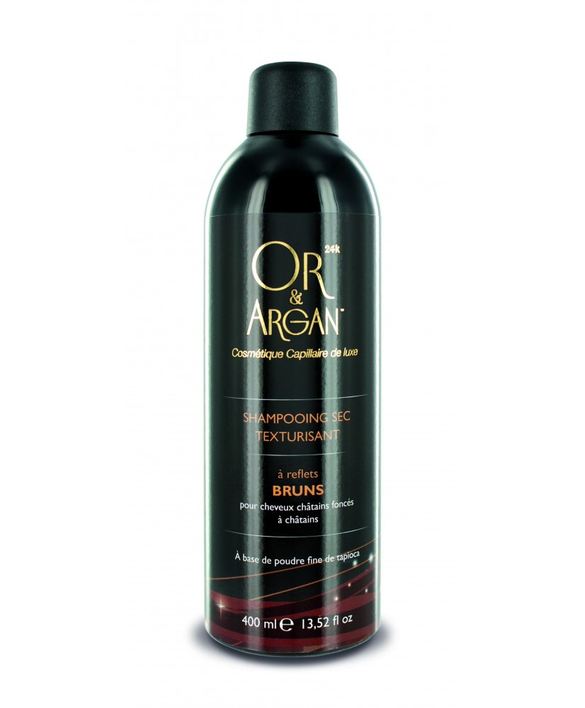 Or&Argan Shamp sec texturisant reflet brun 400ml