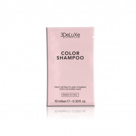 3DeLuxe Shampo.testeur10 ml Cheveux colorés x 50