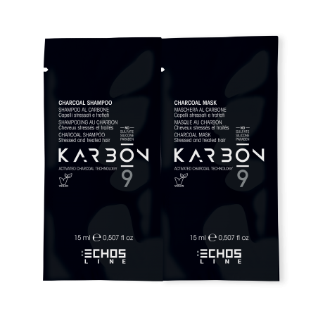 Echantillon Shamp + Masque 15ml charbon KARBON 9-