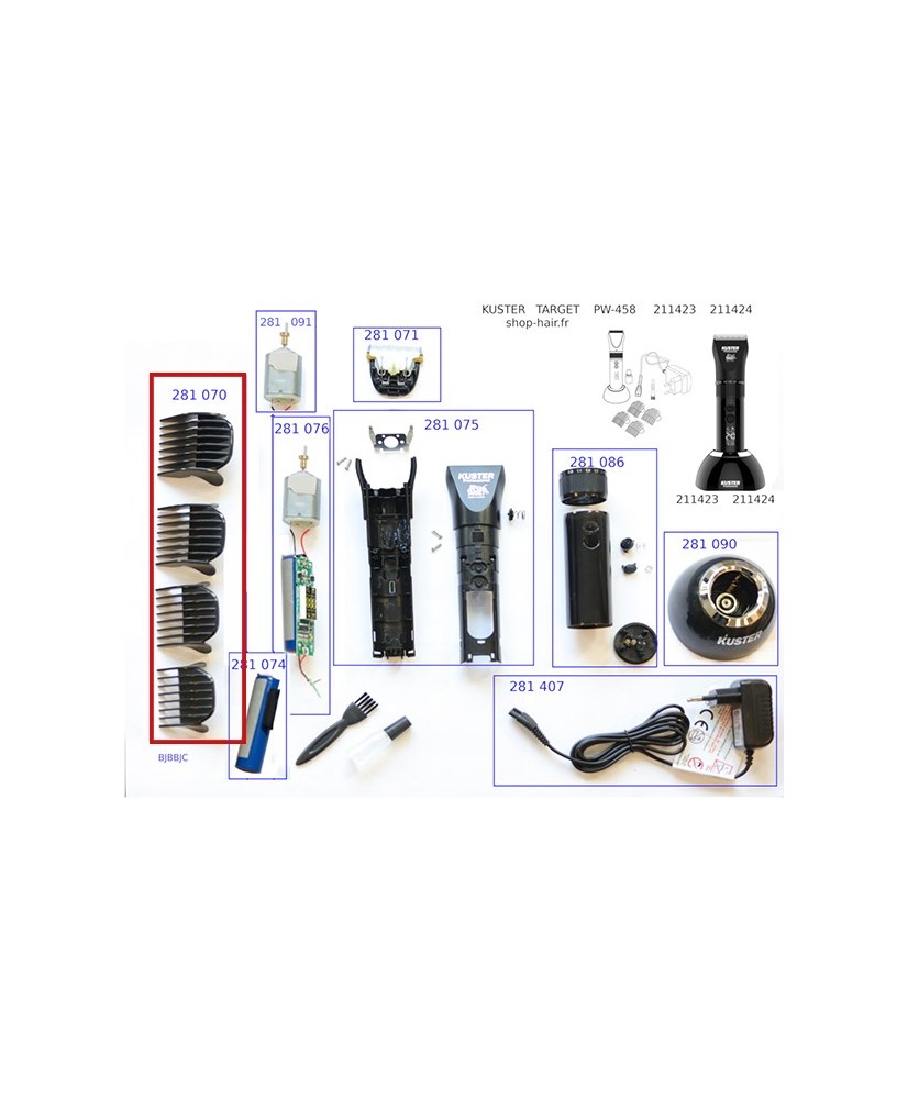 PD Kuster kit de 4 sabots pour TARGET-2