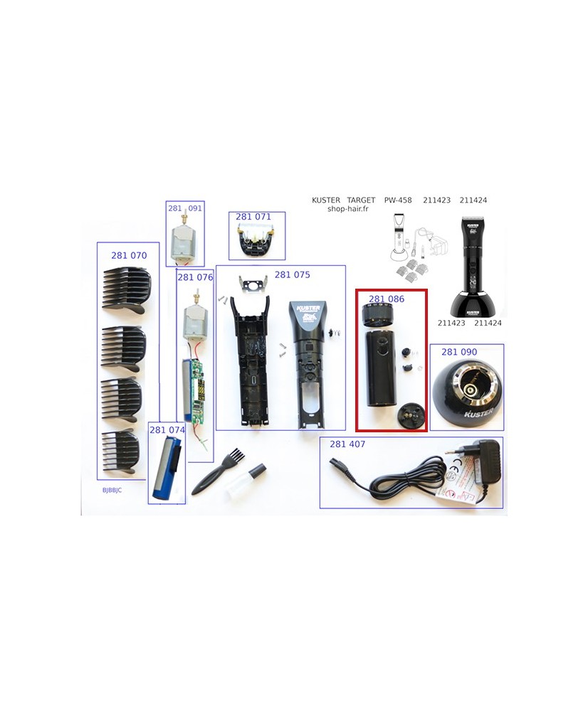 PD Kuster carcasse exterieur tube+bague TARGET-2