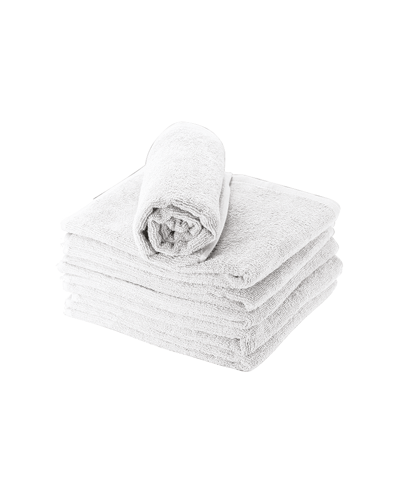Serviette blanche 100% coton  (50x90cm) x6