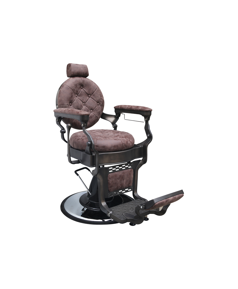 Fauteuil barber 1888 ANTIKA-2 Brun Cadre Cuivré