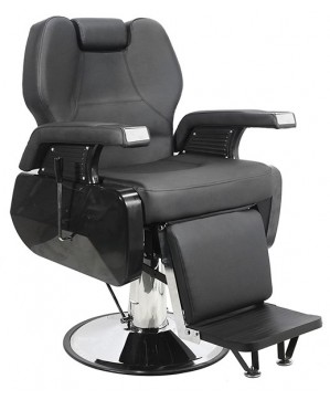 Fauteuil barber PROMONT-2-45 noir chromé