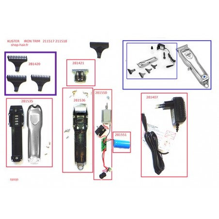 PD Kuster MW117 kit 3 sabots