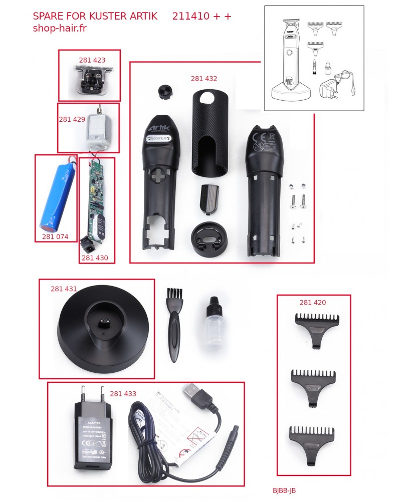 PDKUSTER MW410+++ KIT 2 LAMES RECHANGE