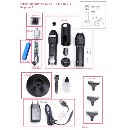 PDKUSTER MW410+++ KIT 2 LAMES RECHANGE