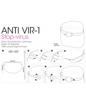 Visière ANTIVIRUS-1  Lot 5 protection du visage